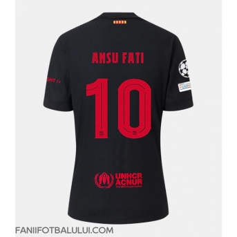 Barcelona Ansu Fati #10 Tricou Fotbal Replică 2024-25 Barbati Deplasare